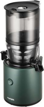 HUROM | Entsafter Gemüse und Obst | Slow Juicer | H320N | Elektrische Kaltpresse | Ruhiger Motor | Leicht zu Reinigen | mit groem Behlter und Siebfilter 2L | 200 Watt | BPA Frei | Schwarz