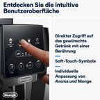 De'Longhi Magnifica S ECAM 22.110.B Kaffeevollautomat mit Milchaufschäumdüse für Cappuccino, mit Espresso Direktwahltasten und Drehregler, 2-Tassen-Funktion, 1,8 Liter Wassertank, Schwarz/Silber
