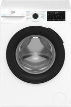 Beko B3WFU58415W1 b300 Waschmaschine, 8 kg, Waschvollautomat, Restzeitanzeige, Schleuderwahl, 1400 U/min, Dampffunktion, AddXtra-Nachlegefunktion, Bluetooth, Hygiene+ allergikergeeignet, Weiß
