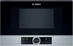 Bosch BFR634GS1 Serie 8 Einbau-Mikrowelle, Türanschlag Rechts, AutoPilot 7 Automatikprogramme, Reinigungsunterstützung, TFT-Touchdisplay, LED-Beleuchtung gleichmäßige Ausleuchtung, 38 x 60 cm, 900 W