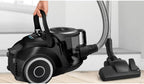 Bosch Staubsauger beutellos Serie 6 BGC41X36, Bodenstaubsauger, ideal für Allergiker, Hygiene-Filter, Bodendüse für Parkett, Teppich, Fliesen, Starke Saugleistung, leise, 700 W, blau
