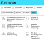 HP LaserJet MFP M235sdw Multifunktions-Laserdrucker Schwarzweiß, Drucken, Kopieren, Scannen, Automat.beidseitiger Druck, Dual-Band Wi-Fi, USB, LAN, HP Smart App, Intelligente Benutzeroberfläche