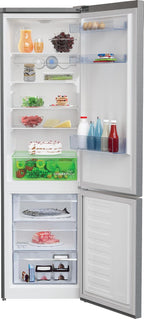 Beko RCNE366E70ZXBRN bPRO700 freistehende Kühl-/Gefrierkombination, großer Kühlschrank, 323 l Gesamtrauminhalt, HarvestFresh, NoFrost, leise, SmoothFit, 0°C-Zone, Dark Inox