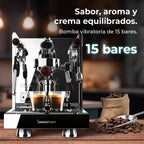 Cecotec Espresso-Kaffeemaschine Barista Baristeo Intima, professionelle Barista-Espressomaschine, Vorbrüh-System, 15 Bar Pumpe, einfaches Befüllen, 1,7L Wassertank und Tassenwärmer