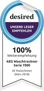 AEG L7WBA60680 Waschtrockner / DualSense - schonende Pflege / 8 kg Waschen / 5 kg Trocknen / D / energiesparend / Mengenautomatik / Nachlegefunktion / ProSteam - Auffrischfunktion / 1600 U/min Weiß