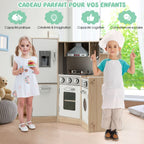 Cuisine Enfants en Bois XXL Angle 105 x 49 x 85 cm ( L x l x H ) Cuisine Complet avec Four Lave Linge 3 An+