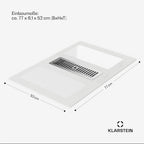 Klarstein 2-in-1 Induktionskochfeld mit Dunstabzug, Induktionskochfeld mit Abluft & Ventilator, 4-Zonen-Kochfeld, Glaskeramik-Einbauherd, Kochfeld mit Dunstabzug, Energieklasse A, 654m³/h Luftstrom