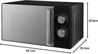 Russell Hobbs Honeycomb RHMM715G 17 Liter 700 W Grau Solo manuelle Mikrowelle mit 5 Leistungsstufen, integrierter Timer und Auftaufunktion