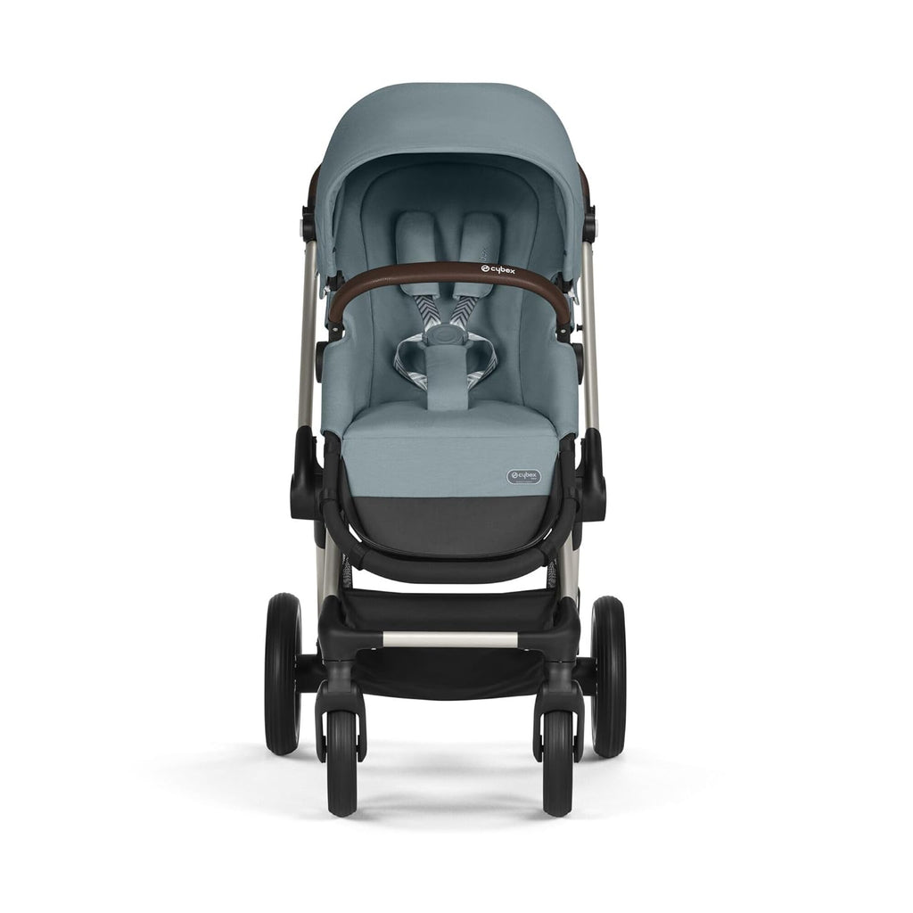 CYBEX Gold Kinderwagen EOS Lux 2-in-1, Reisesystem, Ab Geburt bis 22 kg (ca. 4 Jahre), Moon Black