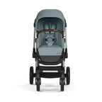 CYBEX Gold Kinderwagen EOS Lux 2-in-1 mit Babyschale Aton B2 i-Size und Babyschalen-Adapter, Reisesystem, Ab Geburt bis 22 kg (ca. 4 Jahre), Moon Black (Schwarz)