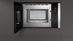 NEFF HLAWD53N0, N 50, Einbau-Mikrowelle 38,2 x 59,4 cm (H x B) , 25 l , Edelstahl , Auftaufunktion , Garfunktion , 7 Automatikprogramme, Schwarz