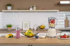 Smeg, BLF03CREU, 1,5 l Standmixer, 4 -Geschwindigkeitsstufen, 4 Automikprogramme, Abnehmbare Doppelklinge, Deckelöffnung transparent mit Dosierkappe, rutschfest, 800W, Creme
