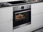 AEG EPS33102ZM Einbauherd/Pyrolyse – Selbstreinigung/Grillfunktion/Display mit Uhr/Kindersicherung/A+ / Edelstahl mit Antifingerprint