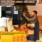 Sonnewelt Gasheizer 4200W und 1260W Elektrische Gasheizgert mit Druckminderer