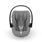CYBEX Gold Babyschale Cloud G i-Size Comfort, Inkl. Neugeboreneneinlage, Ab Geburt bis ca. 24 Monate, Für Kinder ab 40 cm bis 87 cm, Max. 13 kg, Moon Black