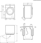 AEG L7WBA60680 Waschtrockner / DualSense - schonende Pflege / 8 kg Waschen / 5 kg Trocknen / D / energiesparend / Mengenautomatik / Nachlegefunktion / ProSteam - Auffrischfunktion / 1600 U/min