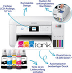 Epson EcoTank ET-2826 A4-Multifunktions-Wi-Fi-Tintentankdrucker, mit einem im Lieferumfang enthaltenen Vorrat an Tinten bis zu 3 Jahren
