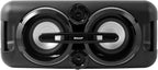 Karcher PS 4460 PartyBox in schwarz, Tragbarer Bluetooth Lautsprecher gro, Party Musikbox mit kraftvollem Bass und Lichteffekten, Mobile Box mit Akku, mit Radio, USB, inkl. Mikrofon