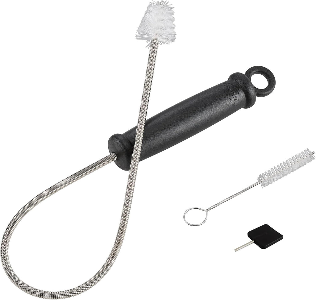 RÖSLE Elektrogrill BBQ-Portable Videro E2-P, tragbarer Tischgrill mit 2 Brennern, Warmhalterost und Deckel mit Glaseinsatz, pulverbeschichteter Stahl, schwarz/silbern