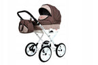 BabyLux® Bambimo Kinderwagen Set 2 in 1 - Rosso - incl. Babywanne, Buggy Sportsitz - Kinderwagenset - Kombikinderwagen mit Wickeltasche, Regenschutz, Moskitonetz, Cupholder usw.