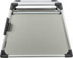 TRIXIE Hunde-Transportbox, Aluminium, L: 92 x 64 x 78 cm, grafit, rutschfste Liegematte, Klettleiste am Boden, Sicherheitsverschluss, stabil und geruscharm, hochgeschlossene Wnde - 39338