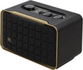 JBL Authentics 200 Smart Home Lautsprecher – 70er Jahre Retro-Design Bluetooth Box – Mit Quadrex Grill, Google Assistant, Alexa, AirPlay und JBL One App – Schwarz