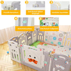Sonnewelt Laufgitter Faltbares baby mit Krabbelmatte