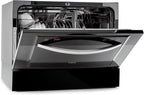 Mini Lave Vaisselle de Table de 8 Couvert,Silencieux,6 Programmes de Lavage,Portable,Facile à Installer pour la Maison et Bureau -