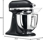 KitchenAid Küchenmaschine I Artisan I Kippbarem Food Processor I Teigknetmaschine mit 5 Zubehör | 2 Schüsseln aus Edelstahl | 4.8 L | Pistaccio