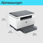 HP LaserJet MFP M235sdw Multifunktions-Laserdrucker Schwarzweiß, Drucken, Kopieren, Scannen, Automat.beidseitiger Druck, Dual-Band Wi-Fi, USB, LAN, HP Smart App, Intelligente Benutzeroberfläche