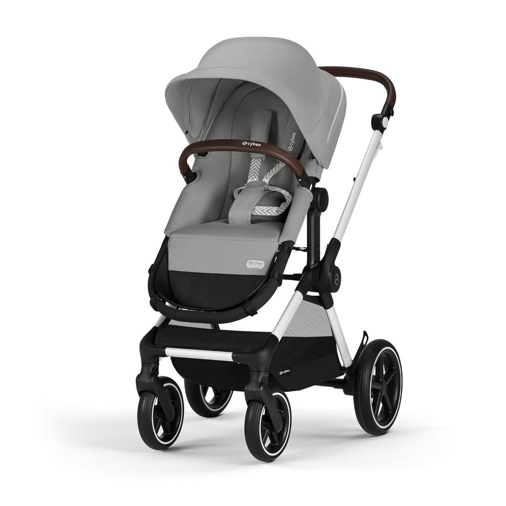 CYBEX Gold Kinderwagen EOS Lux 2-in-1, Reisesystem, Ab Geburt bis 22 kg (ca. 4 Jahre), Moon Black