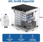 45L Glacière à Compresseur,Glaciere Électrique -20℃ à 20℃,Frigo Camion APP&Bouton Contrôle,12/24V DC et 100-240V AC Glaciere Camping Pour Voiture,Camion,Bateau et Prise De Courant -