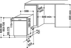 Bauknecht BUO 3O41 PLT X Unterbau-Geschirrspüler 60 cm /14 Maßgedecke /10 Standardprogramme und 1 Sensorprogramm/PowerClean/ActiveDry/Besteckschublade/Vollwasserschutz