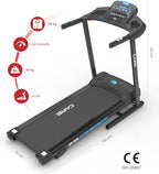 '- Tapis de Course connecté -Pliable-Vitesse maximale 14 Km/h- Tapis de Marche Électrique Inclinable et Pliable - 12 programmes d’entraînements -3 inclinaisons