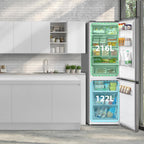 Midea MERB276FGE02A Fridge/Freezer Combination, 180 cm Height, NoFrost, Double Control, Super Cooling Function, 219 kWh per Year, Fridge Capacity 199 L, 71 L Freezer Capacity