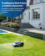 ECOVACS GOAT G1-800 Mhroboter ohne Begrenzungskabel 800㎡, Rasenmher Roboter mit TrueMapping-Multifusionslokalisierung,   Hindernisvermeidung, 16-Zonen-Management, 45% Steigung, Videomanager