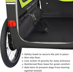 Doggyhut S-Line XL Hundeanhänger & Hundebuggy mit Federung 2 in 1 Hunde Fahrradanhänger Jogger gefedert bis 45 kg