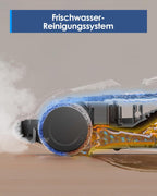 Tineco iFLOOR 5 Steam Nass Trockensauger, 120℃ Hochtemperatur-Dampf, Dampfreiniger mit Kabel, Selbstreinigung Nasssauger, Hartholz bodenreiniger für klebrige Verschmutzungen, Essensreste
