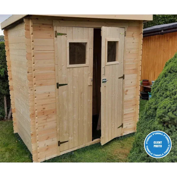Abri de jardin en bois L204 x l142 x H200 cm / 2,22 m -