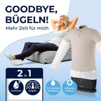 CLEANmaxx Automatischer Hemden-Bügler zum Trocknen und Gltten von Hemden & Blusen inklusive Aufsatz für Hosen | Die innovative und schonende Art, Ihre Wsche zu gltten