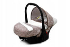 BabyLux® Bambimo Kinderwagen Set 3 in 1 - White Lux - incl. Babywanne, Buggy Sportsitz, Auto-Babyschale - Autositz - Kinderwagenset - Kombikinderwagen mit Wickeltasche, Regenschutz usw.