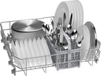 Bosch SMV4ETX08E, Serie 4, Smarter Geschirrspüler Vollintegriert 60 cm, Besteckkorb, Spülmaschine mit Programmassistent, besonders Leise, Rackmatic, Automatische Türöffnung, InfoLight, AquaStop