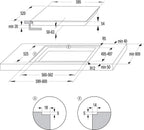 Gorenje 738971 Einbaubackofen-Set OptiBake Black Steam Pyro Set / 77L / Heißluft/Pyrolyse/ExtraSteam/GentleClose/AirFry/Pizzamode 300°C/PerfectGrill/Induktions-Kochfeld mit BridgeZone/schwarz