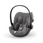 CYBEX Gold Babyschale Cloud G i-Size Comfort, Inkl. Neugeboreneneinlage, Ab Geburt bis ca. 24 Monate, Für Kinder ab 40 cm bis 87 cm, Max. 13 kg, Moon Black