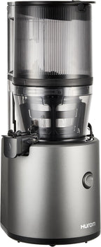 HUROM | Entsafter Gemüse und Obst | Slow Juicer | H320N | Elektrische Kaltpresse | Ruhiger Motor | Leicht zu Reinigen | mit groem Behlter und Siebfilter 2L | 200 Watt | BPA Frei | Schwarz