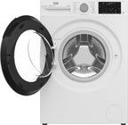 Beko B3WFU58415W1 b300 Waschmaschine, 8 kg, Waschvollautomat, Restzeitanzeige, Schleuderwahl, 1400 U/min, Dampffunktion, AddXtra-Nachlegefunktion, Bluetooth, Hygiene+ allergikergeeignet, Weiß