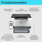 HP LaserJet MFP M235sdw Multifunktions-Laserdrucker Schwarzweiß, Drucken, Kopieren, Scannen, Automat.beidseitiger Druck, Dual-Band Wi-Fi, USB, LAN, HP Smart App, Intelligente Benutzeroberfläche