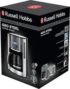 Russell Hobbs GeoSteel Frühstückset Toaster, Wasserkocher und Kaffeemaschine