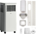 SHINCO Mobile Klimaanlage mit Abluftschlauch, 9000BTU, 2,6 kW, Kühlen&Ventilieren&Entfeuchten, Mobiles Klimagert mit Schlafmodus, Raumgre bis 22㎡, 24-Stunden-Timer
