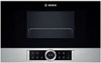 Bosch BFR634GS1 Serie 8 Einbau-Mikrowelle, Türanschlag Rechts, AutoPilot 7 Automatikprogramme, Reinigungsunterstützung, TFT-Touchdisplay, LED-Beleuchtung gleichmäßige Ausleuchtung, 38 x 60 cm, 900 W